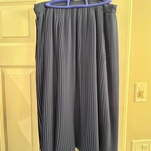 Halston Heritage Pleated Midi Skirt